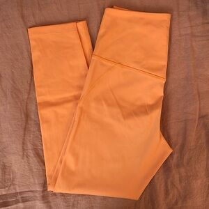 Girlfriend Collective Cropped Compressive orange leggings small
